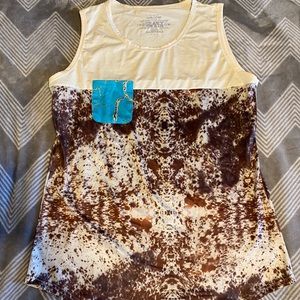 Cow print women’s tank